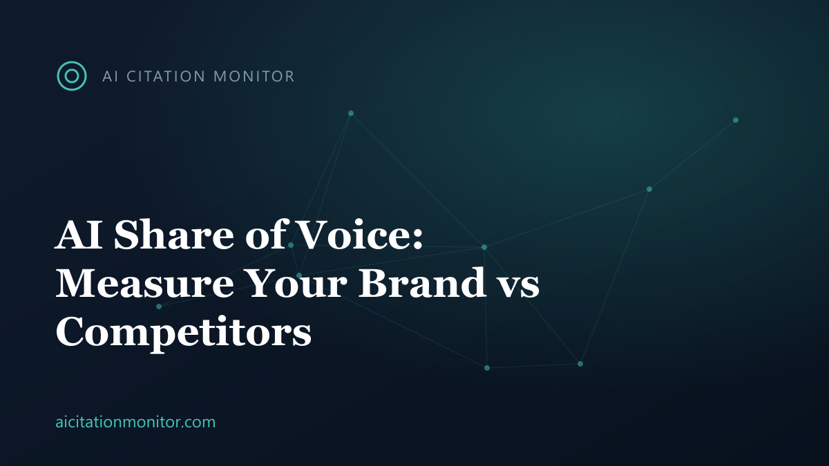 Bar chart showing AI share of voice benchmarks for category leaders, challengers, and new entrants in 2026