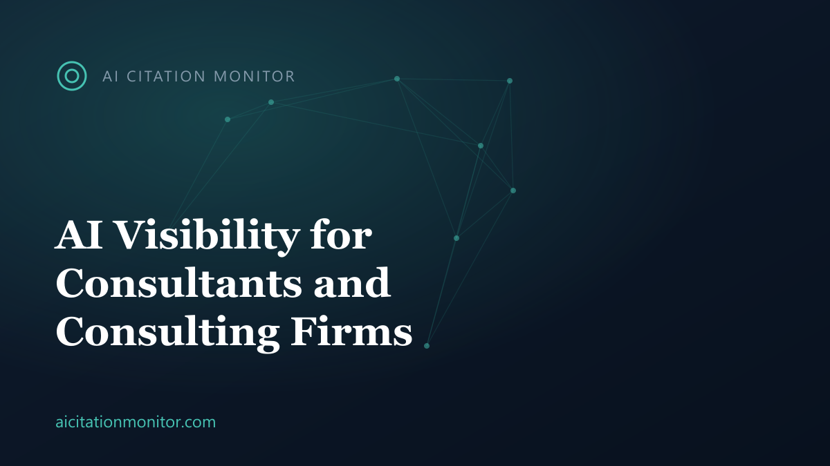 AI recommending consulting firms when a buyer asks ChatGPT for the best consultant