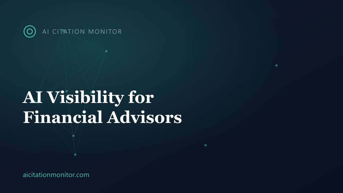 Consumer asking AI to recommend and vet a financial advisor with cited sources