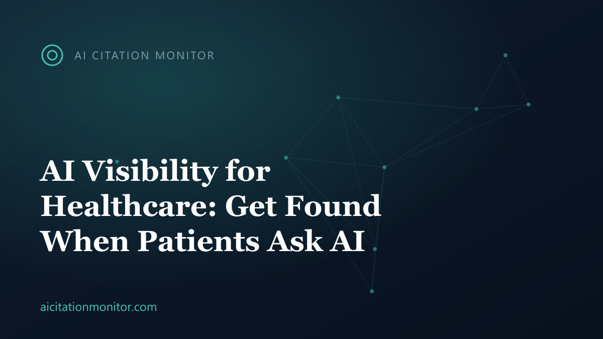 Patient asking an AI assistant a health question and getting cited provider sources