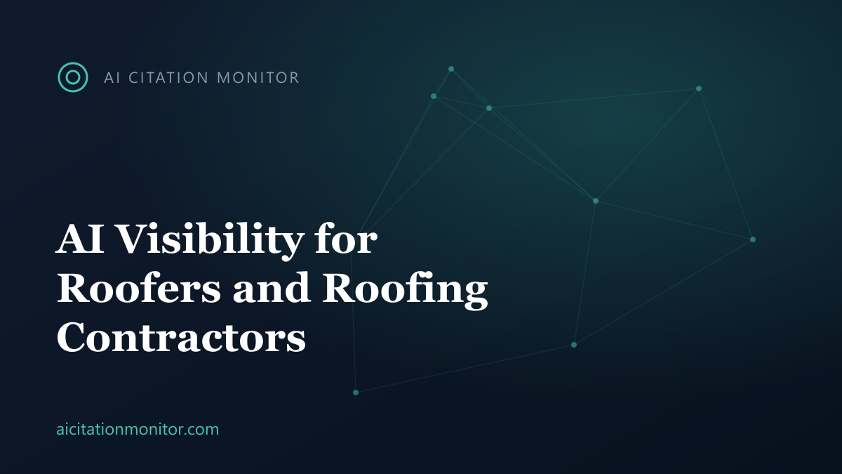 Stats on homeowners using ChatGPT and AI search to find roofing contractors in 2026