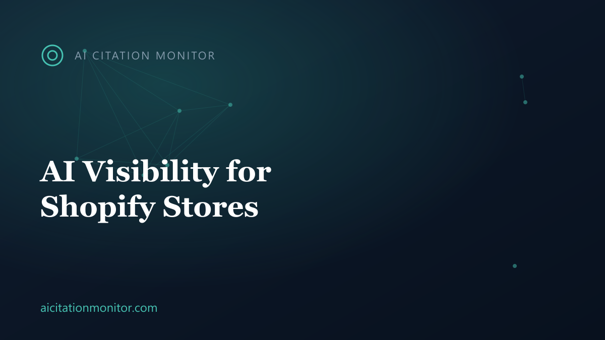 Shopify store products recommended by AI shopping assistants with cited sources