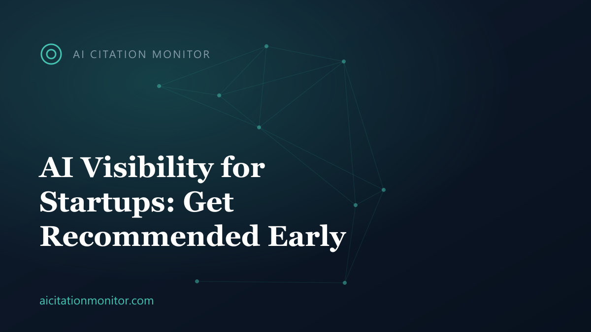 Startup getting recommended by AI engines alongside bigger competitors