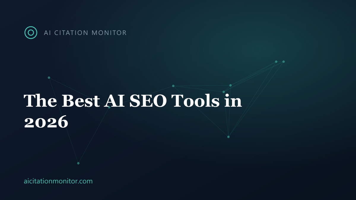 Comparison table of the best AI SEO tools for content, optimization, and AI visibility