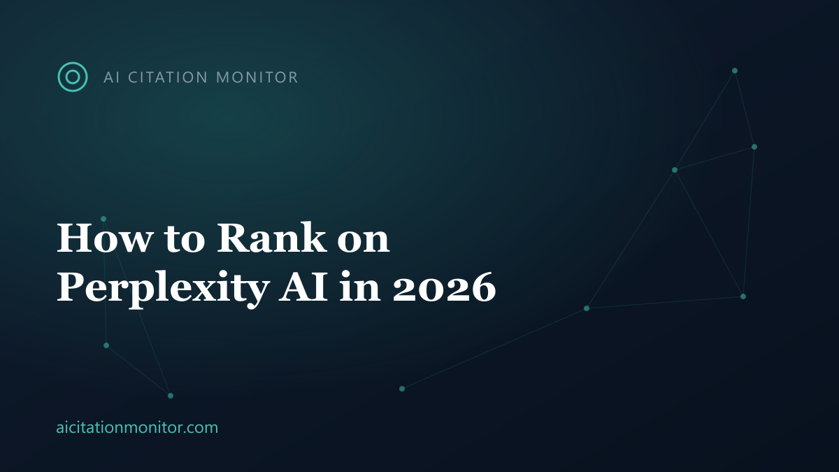 How to rank on Perplexity AI with citation optimization in 2026