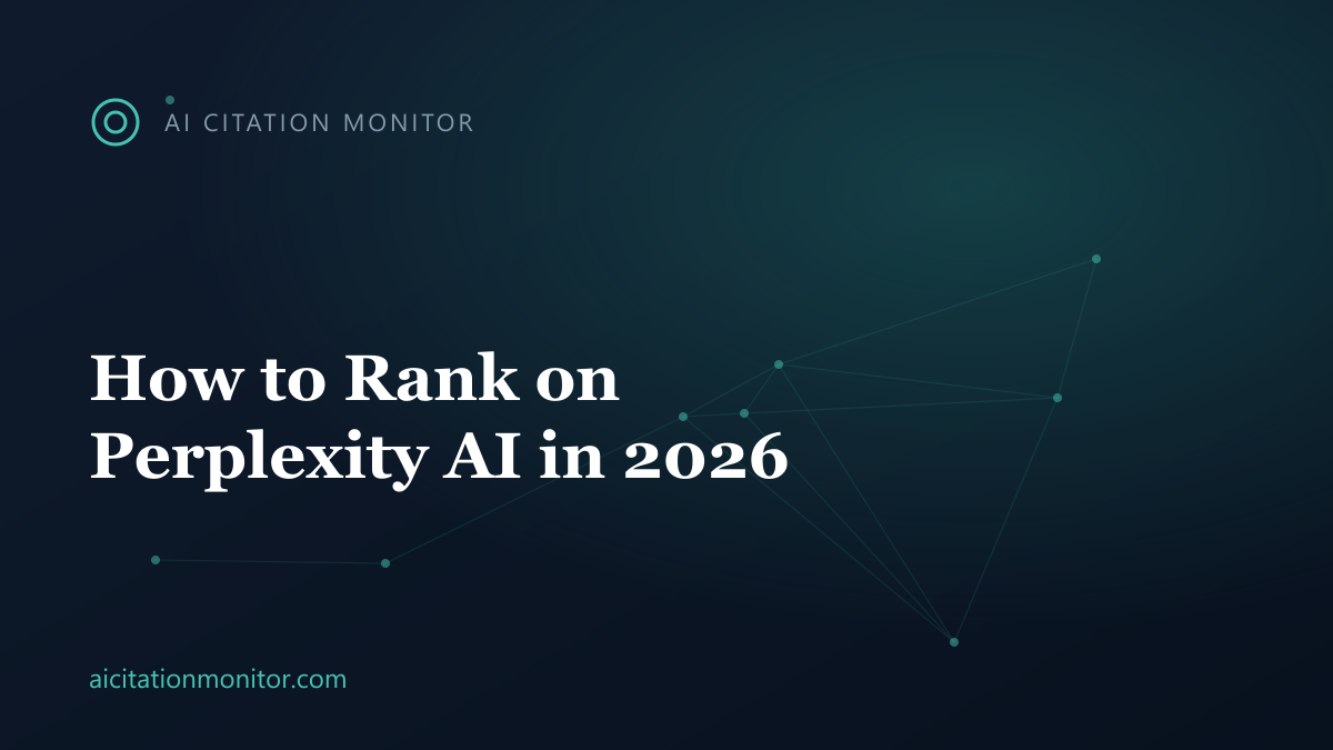 Perplexity AI citation sources and ranking factors breakdown