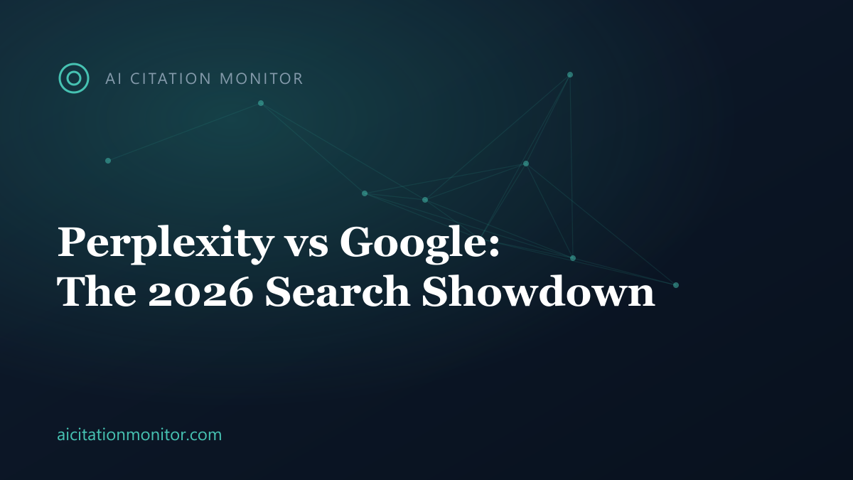 Perplexity versus Google search comparison for answers, sources, and ads