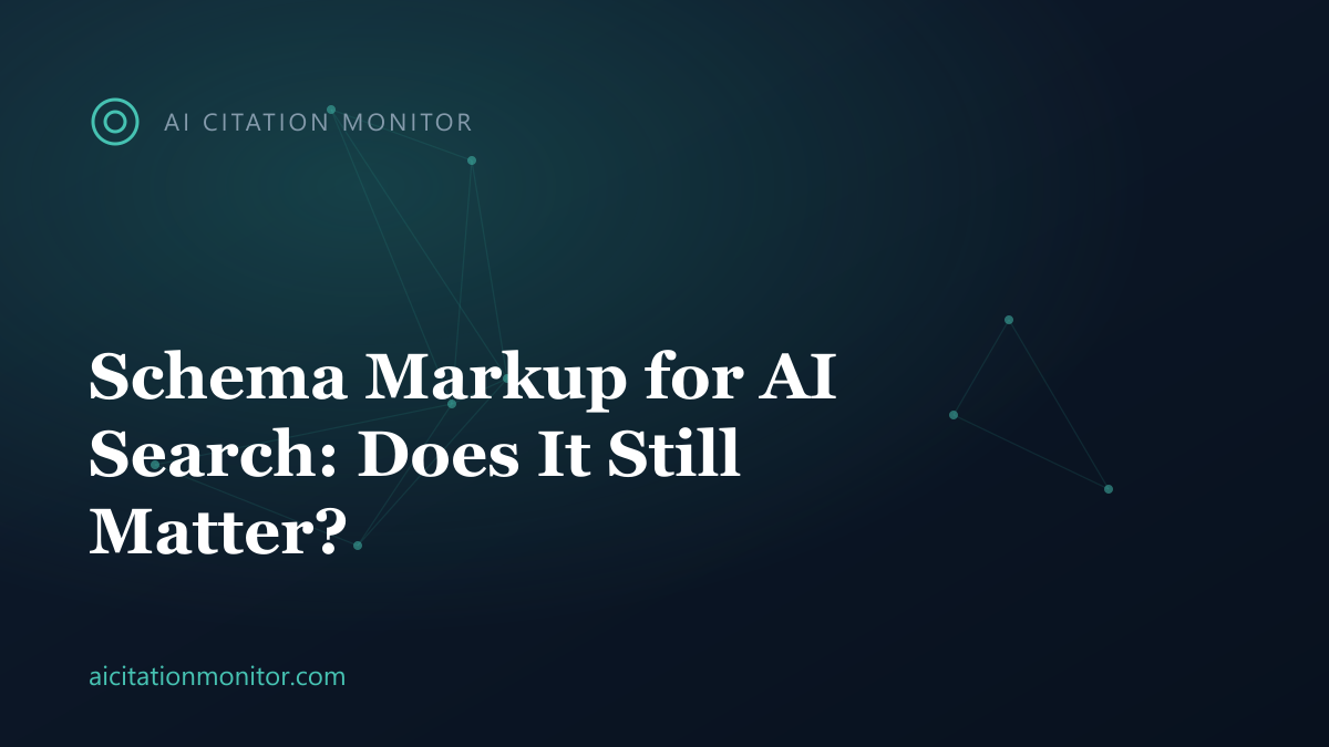 JSON-LD schema markup feeding structured data into AI search engines
