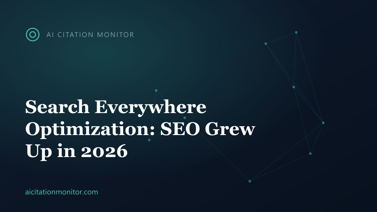 Search everywhere optimization across Google, AI assistants, YouTube, TikTok, Reddit, Amazon