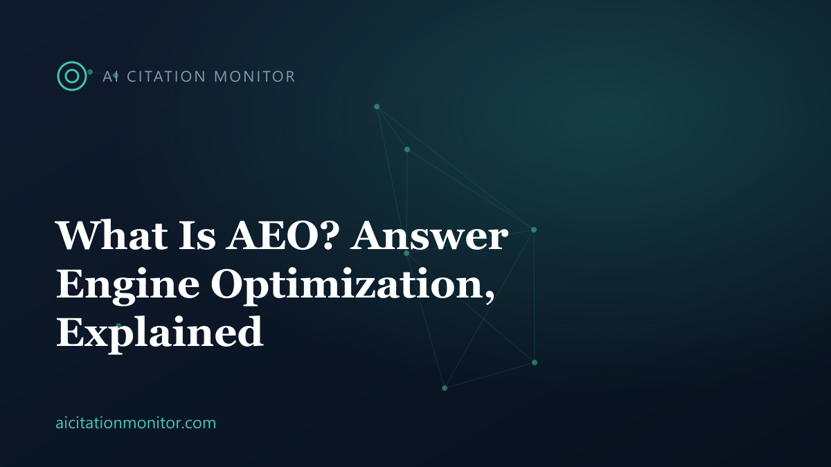Atomic answer block: a question header followed by a short direct answer an engine can lift